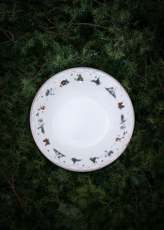 Wik & Walsøe Julemorgen Tallrikar 2-pack – Bone China Jultallerken